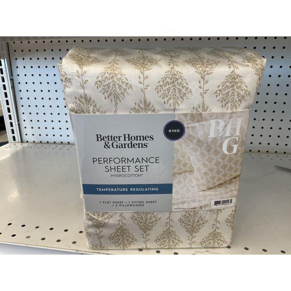 Better Homes & Gardens Performance Sheet Set - King Size, Temperature Regulating Retail $62.87