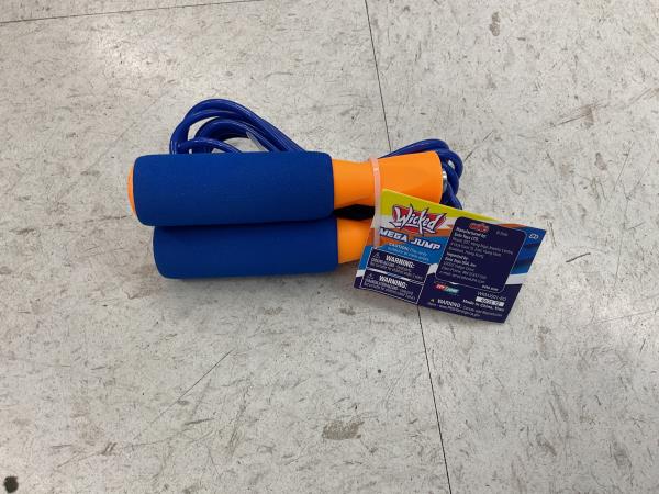 Wicked Mega Jump Classic Jump Rope  Ball-Bearing Axles  Children Ages 3+ Retail $1.93