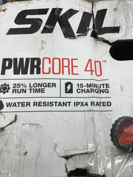 SKIL PWR CORE 40, PM4910-10, Cordless Lawn Mower, 40V, Brushless Motor, Single-Lever Height Adjustment Retail $300.00