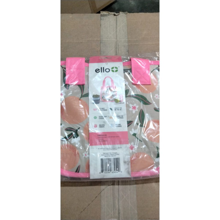 Ello Fruit Print Food Storage Container Lunch Bag Pink Retail $14.00