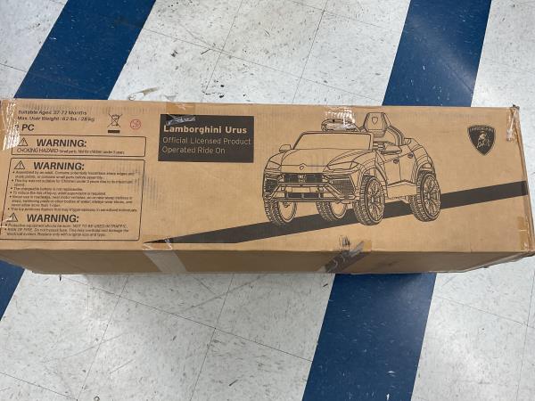 Kidzone Ride On Car 12V Lamborghini Urus Kids Electric Vehicle Toy w/Parent Remote Control, Horn, Radio, Port, AUX, Spring Suspension, Opening Door, LED Light - Red Retail $249.99