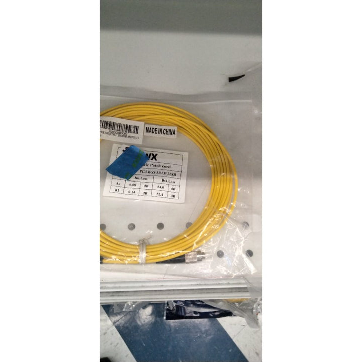 XWYWX 7M/23FT FC/UPC to FC/UPC SM SX LSZH 3.0mm Indoor Fiber Optic Patch Cord, FC to FC Single Mode 9/125Ã‚Âµm Simplex FC-FC Optical Fiber Jumper Cable Compatible with OS1&OS2-XFUFU111-7