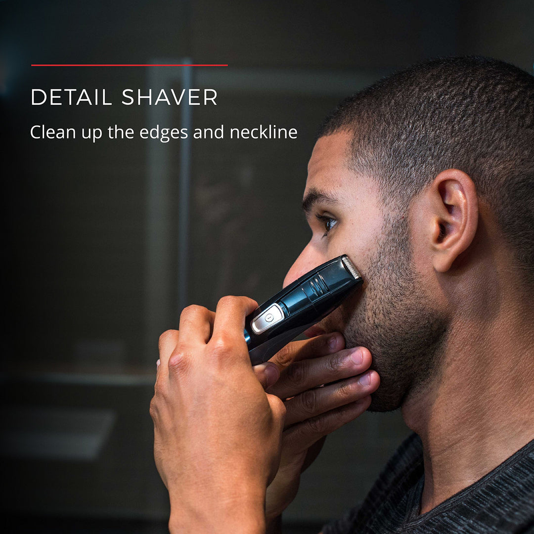 Remington Head to Toe Advanced Rechargeable Powered Body Groomer Kit, Beard Trimmer (10 Pieces), 6.3 Inch, Black Retail $37.99