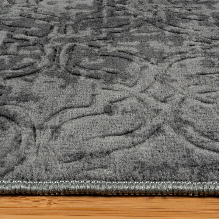 Gertmenian Indoor Transitional Area Rug - 6x9 Medium, Non-Shedding, Ideal for High Traffic in Living Room, Bedroom, Entryway - Geometric, Dark Grey, 26850 Retail $129.99