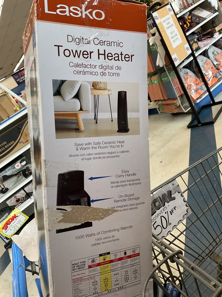 Lasko Digital Ceramic Tower Heater - with Remote Control