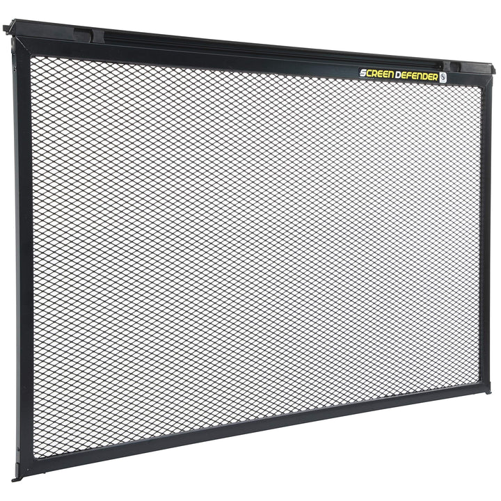 Lippert 28" Screen Defender RV Entry Door Protector Kit with Black Powder-Coated Aluminum for Pet Protection on Travel Trailers, 5th Wheel Campers and Motorhomes - 859793 Retail $87.66
