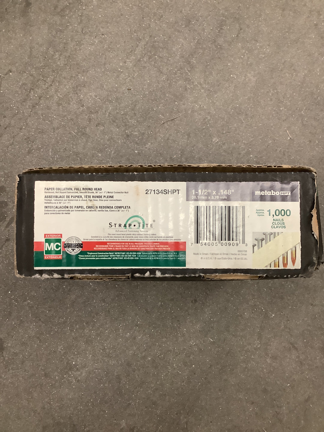 Metabo hpt strip nails full round head