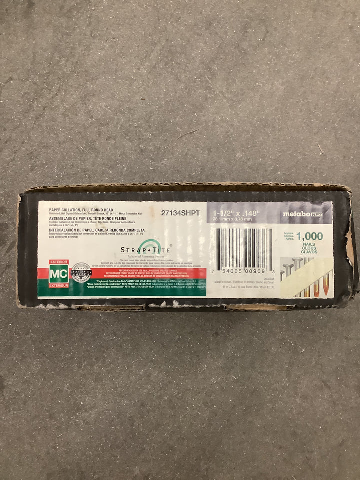 Metabo hpt strip nails full round head