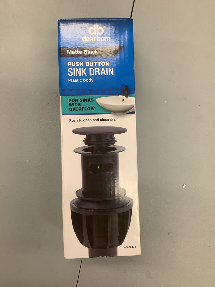 Push Button Sink Drain