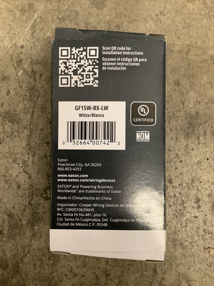 ETN ST GFCI 15A 125V WH