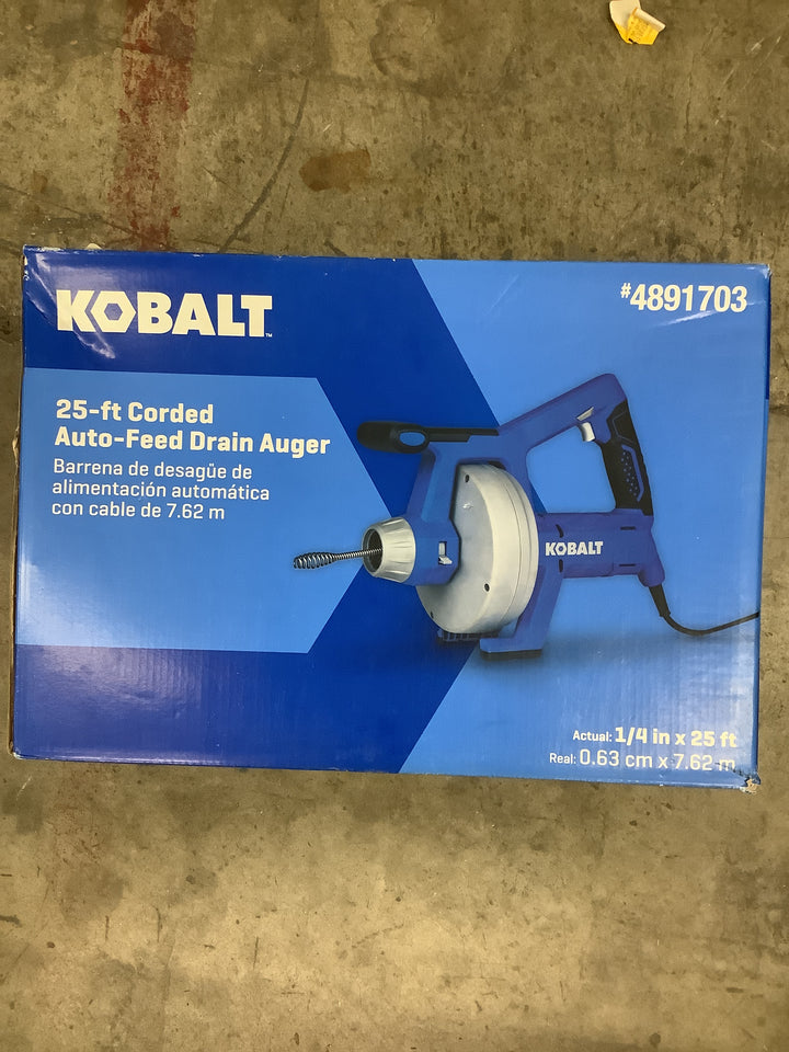 KOBALT 25-FT CORDED DRAIN AUGER