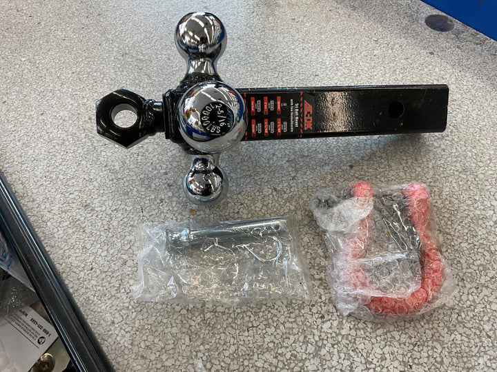 Ac-Dk tri ball mount with tow hook& shackle 70000lbs