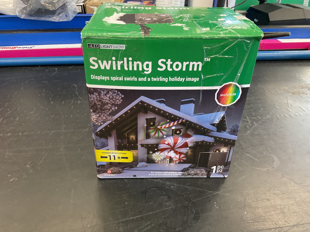 Swirling storm Christmas light