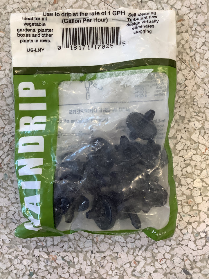 1-GPH IN-LINE DRIPPERS 25-PACK