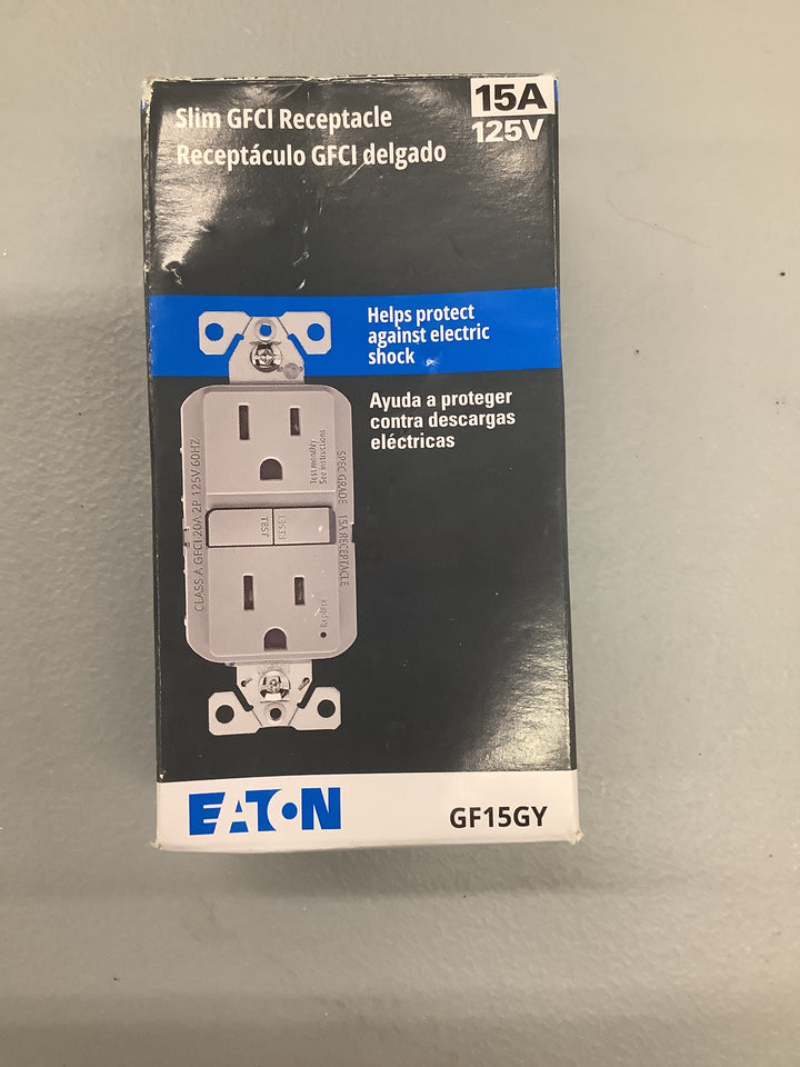 ETN ST GFCI 15A 125V GY