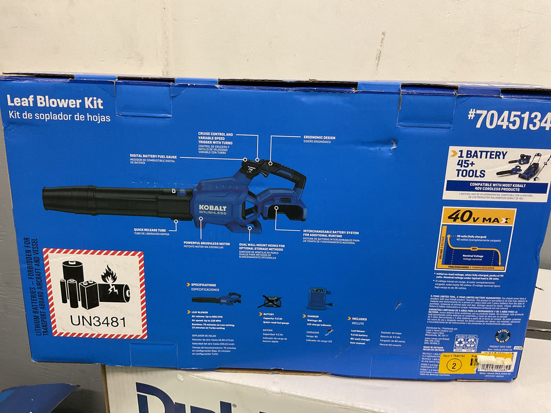 K40V 600CFM BLOWER 4AH KIT