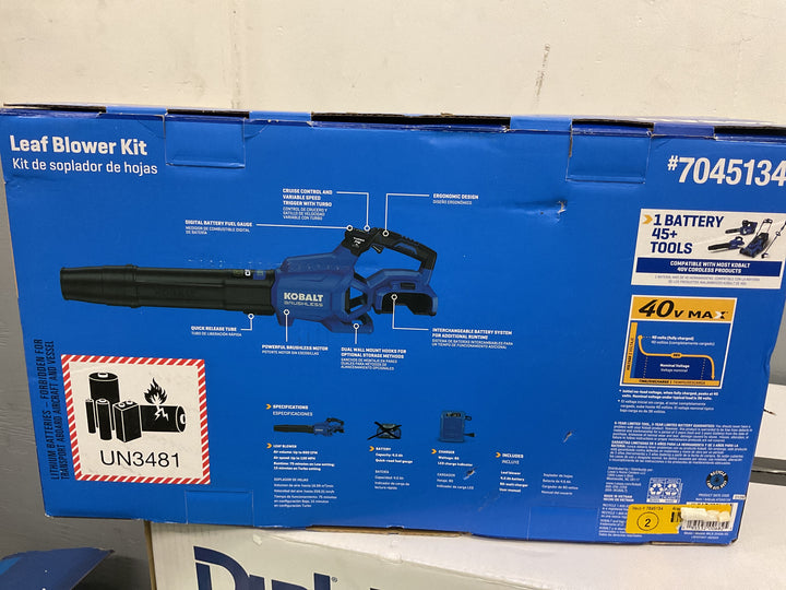 K40V 600CFM BLOWER 4AH KIT
