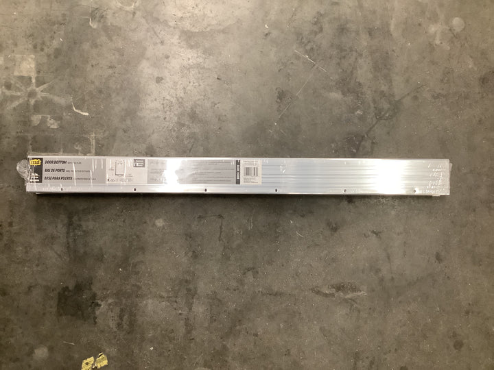 The M-D Aluminum U-Shape Screw-on Under Door Seal with Kick Plate