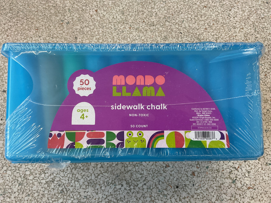 Mondo Llama 50ct Sidewalk Chalk Set, 1 Count (Pack of 1)