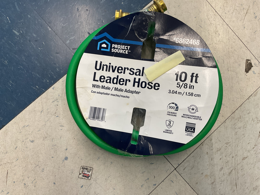 Universal Leader Hose With Male Adapter 10ft 5/8in 3.04m /1.58cm