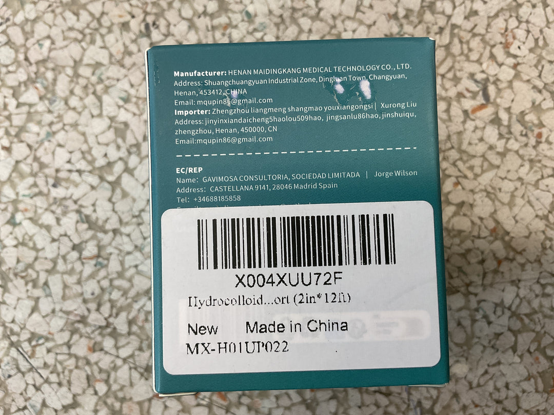 Hydrocolloid roll self adhesive
