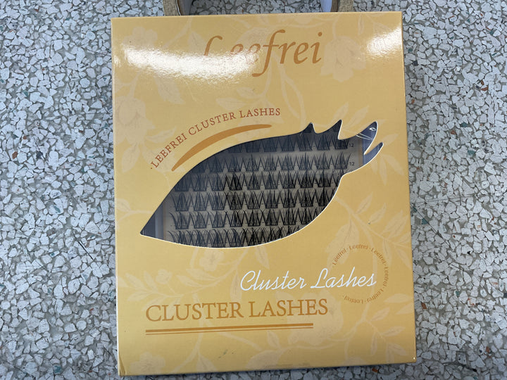Leefrei Eyelash Cluster 10-18mm Wispy Eyelash Clusters D Curl DIY Lash Extension Natural Lash Clusters Individual Lashes (LF01 Lashes Only)