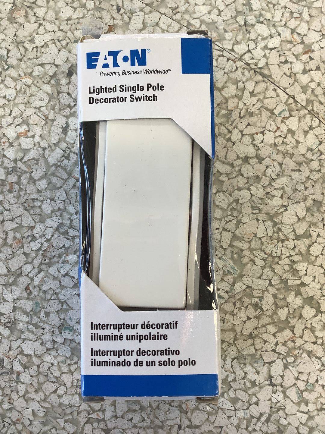 ETN 15A 120/277V DECO LITED SW WH