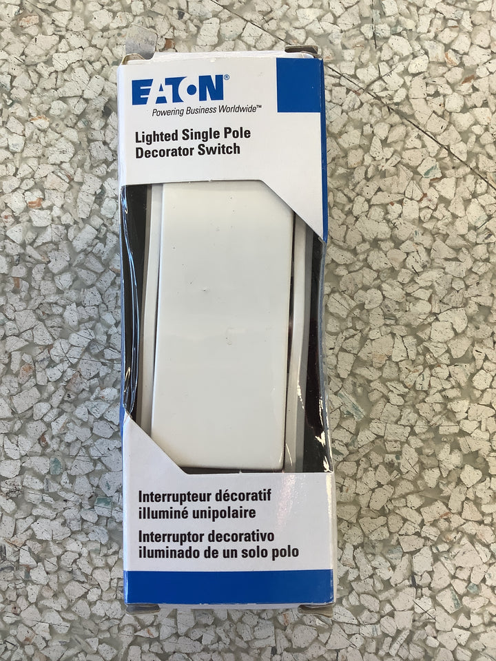 ETN 15A 120/277V DECO LITED SW WH