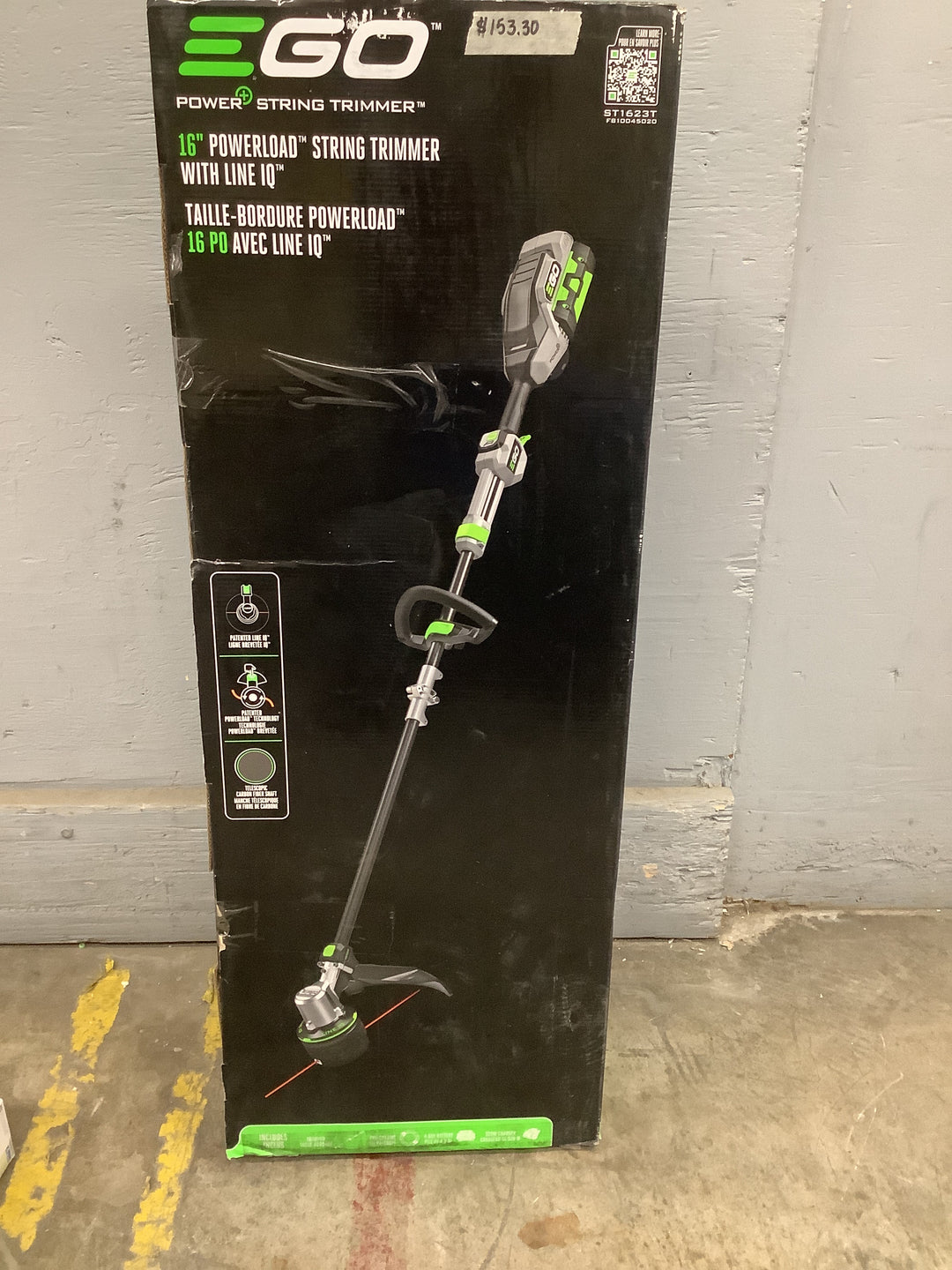 EGO POWER+ POWERLOAD with LINE IQ 56-volt 16-in Telescopic Cordless String Trimmer (Battery Included)