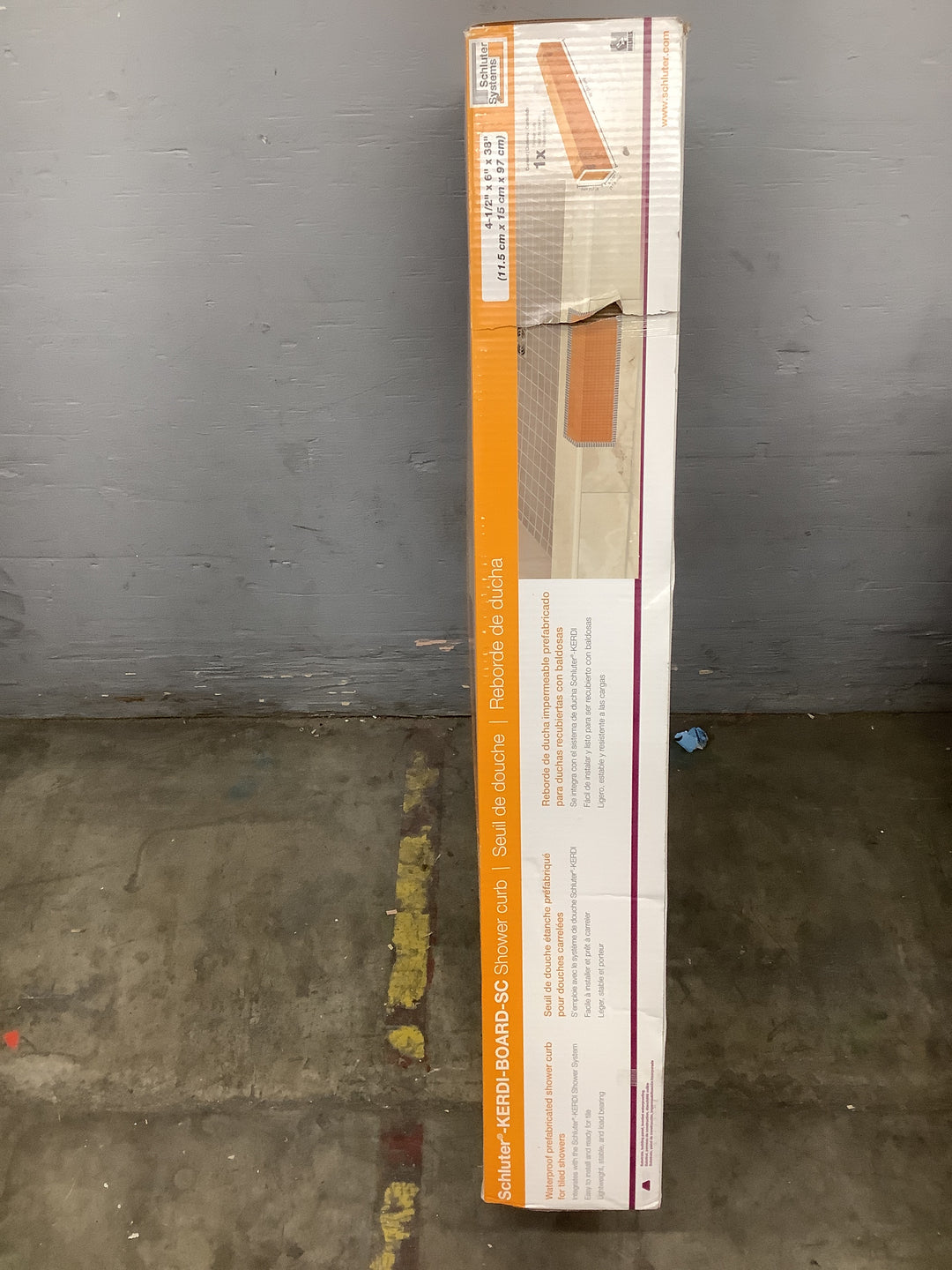 KERDI-BOARD CURB 38X6X4-1/3