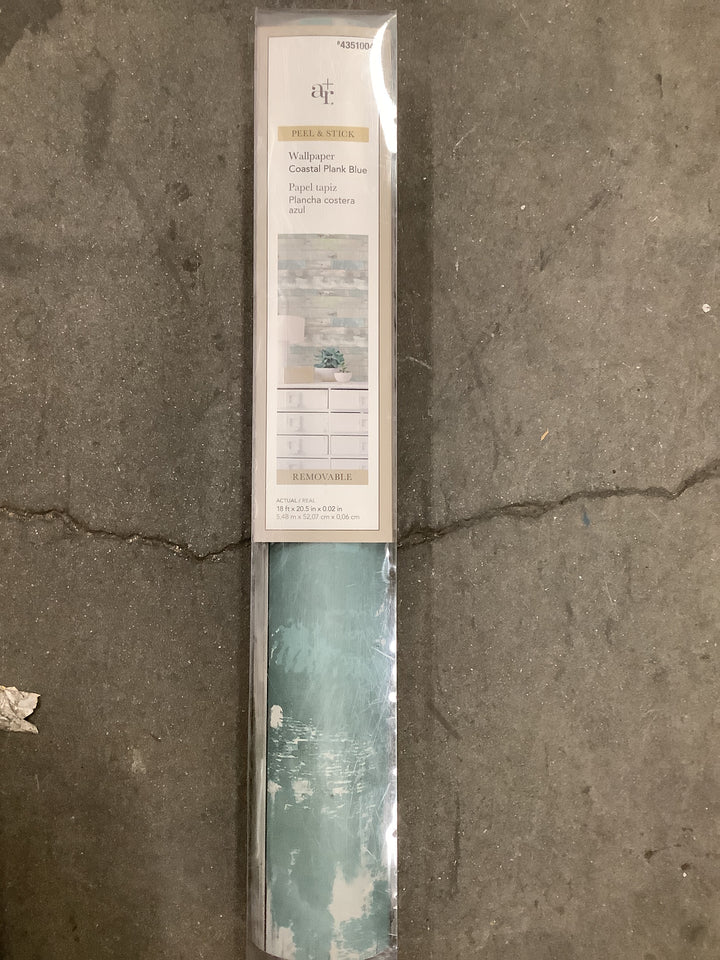 A+R COASTAL PLNK BLU PEEL & STICK