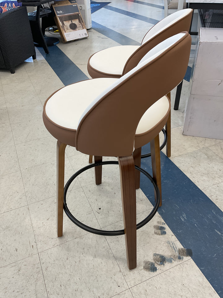360” rotatable bar chair set of 2