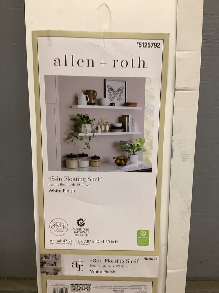 AR 48-IN WHITE FLT SHELF