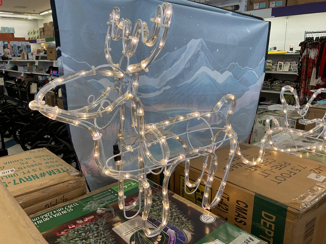 Outsunny reindeer and sled with lights Retail $27.98
