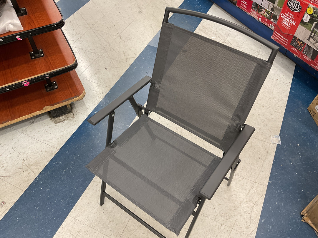 Grey folding chairs set of 4