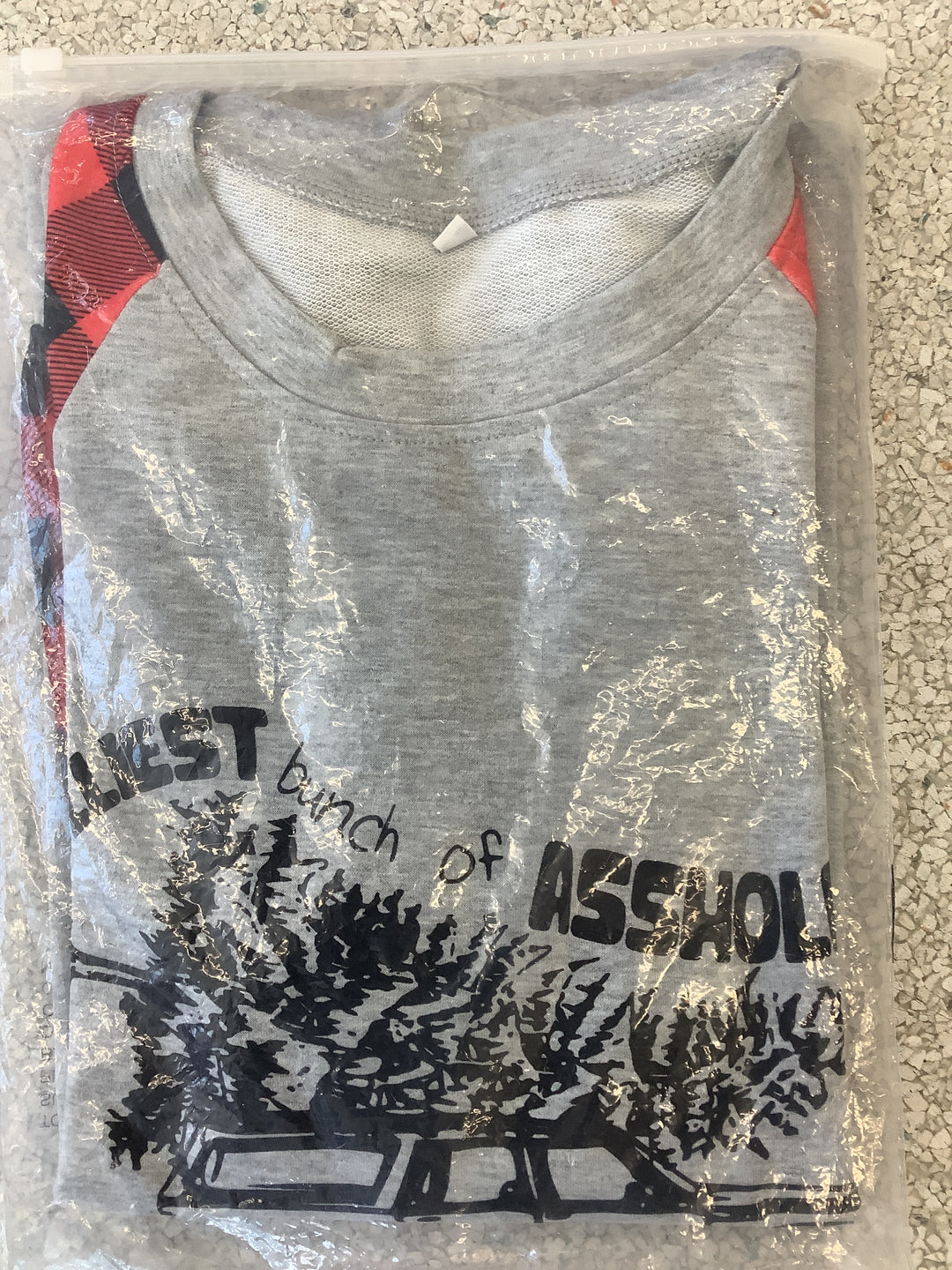 Women's "Welcome to the Nuthouse" Christmas Bleached Graphic T-Shirt in size Extra Large (XL)