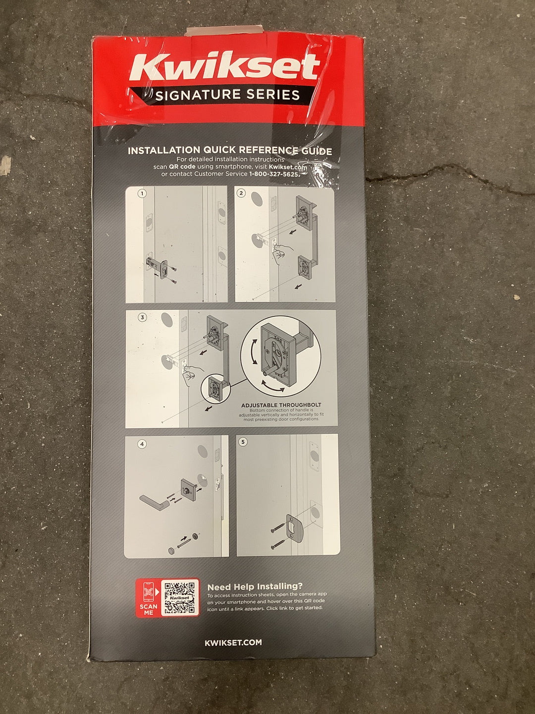 Kwikset signature series BRENTFORD handle set Matt black