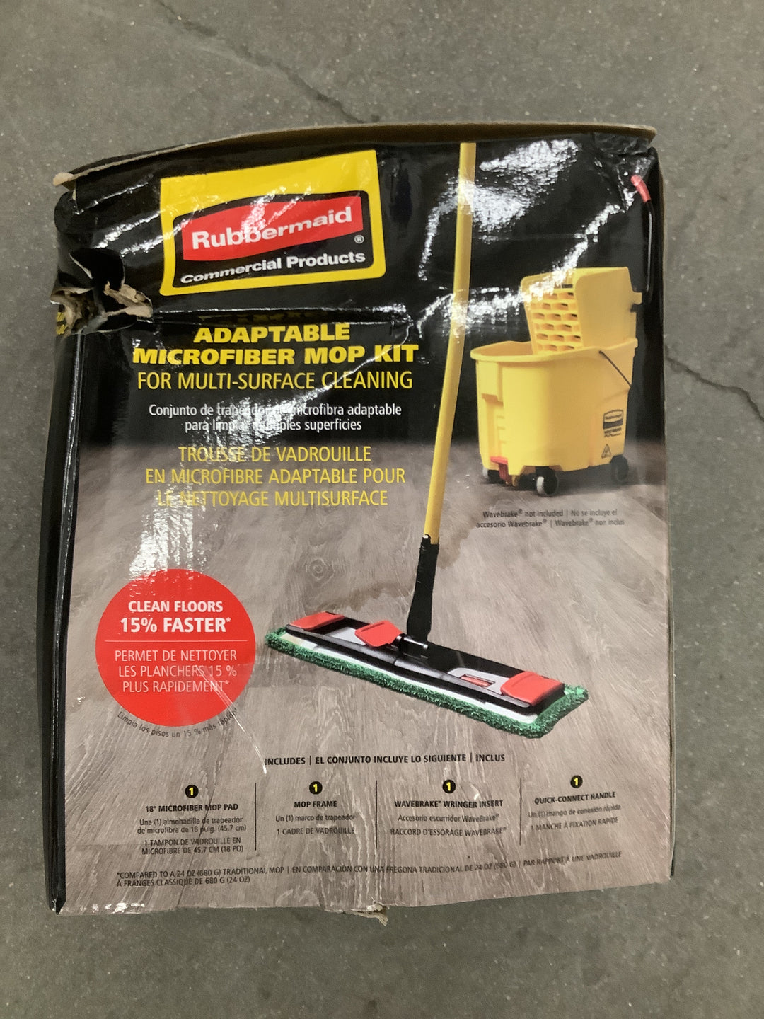 Rubbermaid adaptable microfiber mop kit