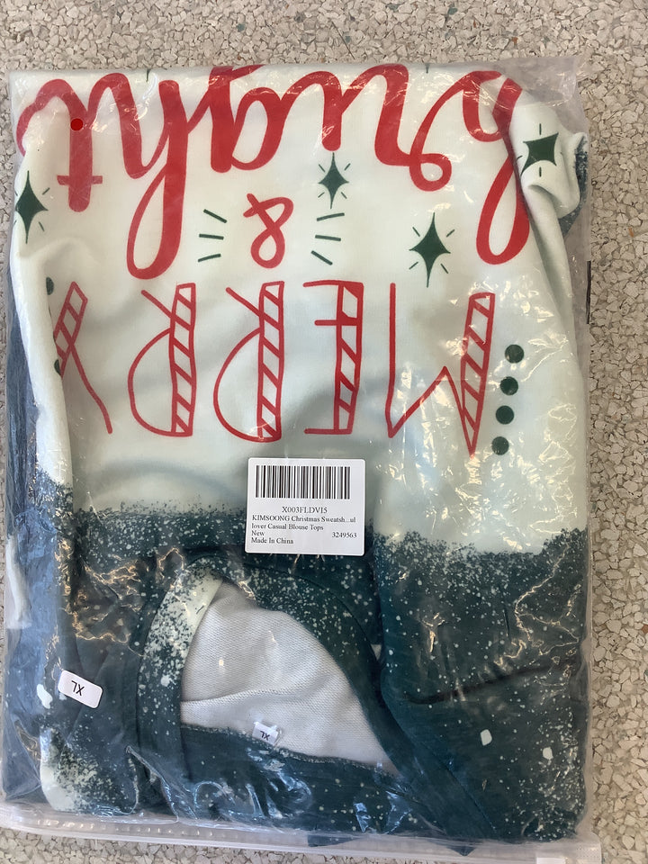 KIMSOONG Christmas Sweatshirt Pullover Casual Blouse Top