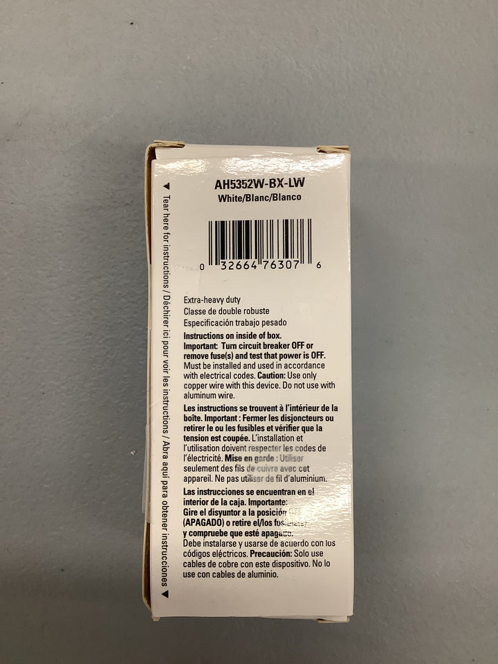 ETN 20A 125V INDUST RECEPT WH