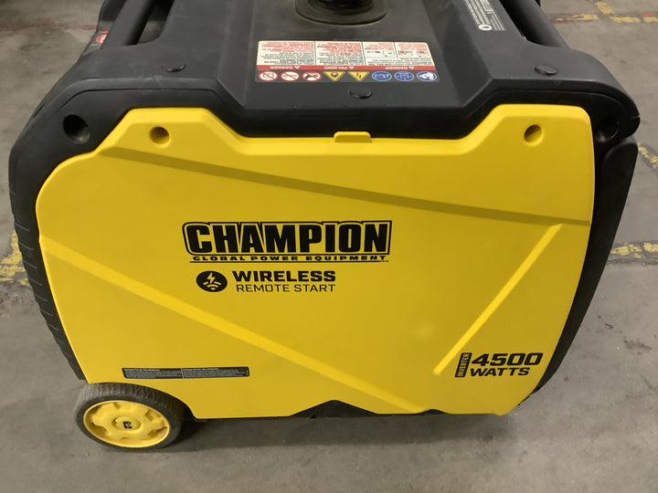 Champion Power Equipment 4500-Watt Wireless Remote Start RV Ready Portable Inverter Generator with Quiet Technology and CO Shield Retail $1,049.00