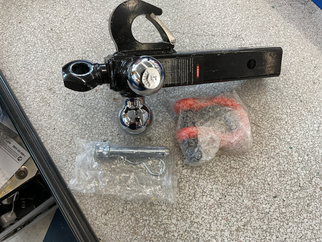 Ac-Dk tri ball mount with tow hook& shackle 70000lbs