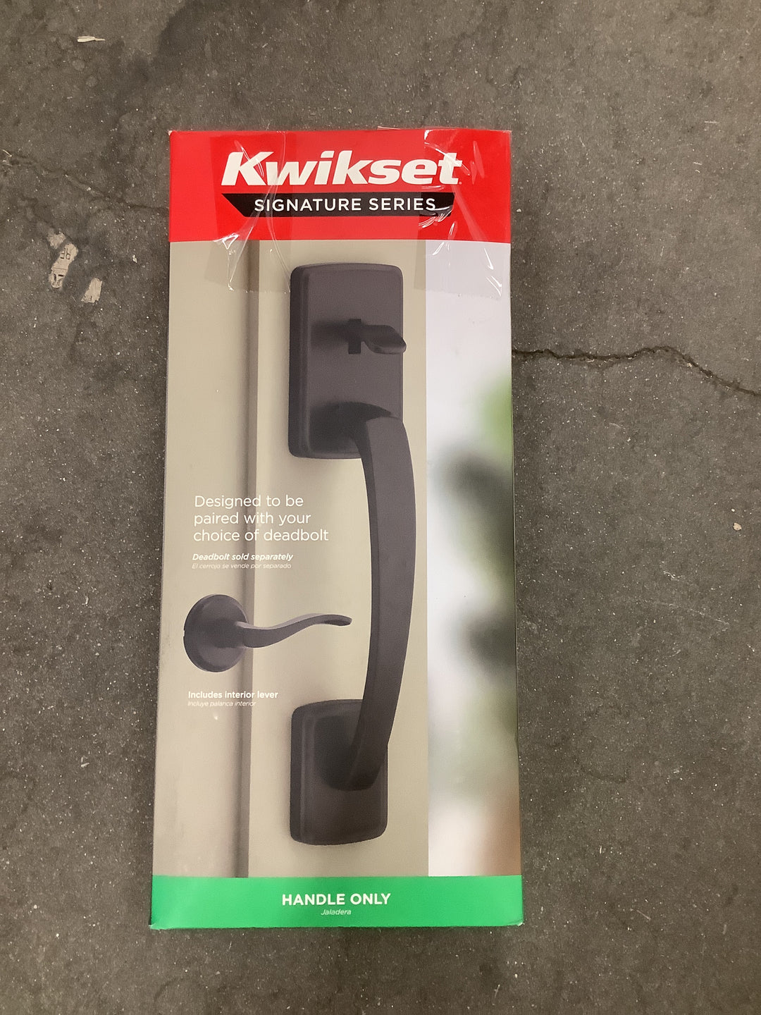 Kwikset signature series BRENTFORD handle set Matt black