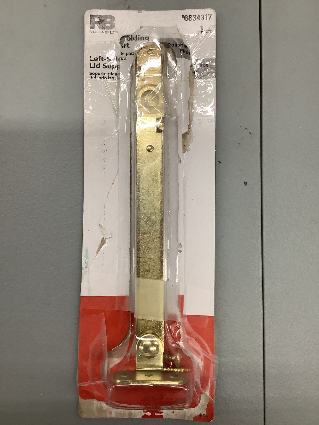 RB Brass Left-Side Lid Support