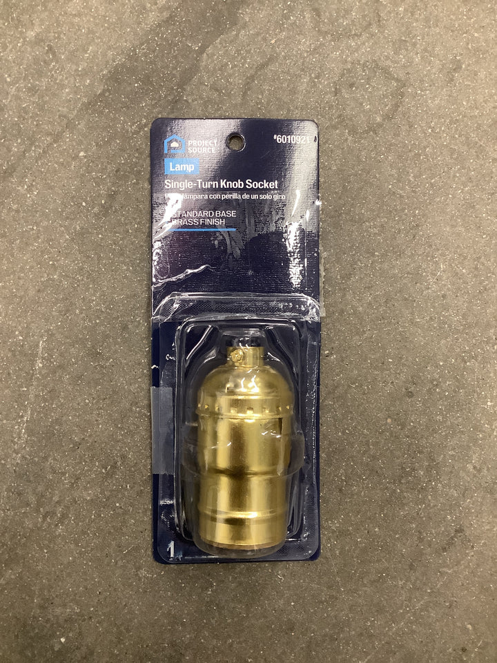 PS SINGLE TURN KNOB SOCKET BRASS