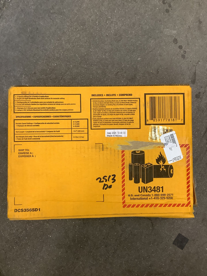DW 20V XR OSC MULTITOOL KIT