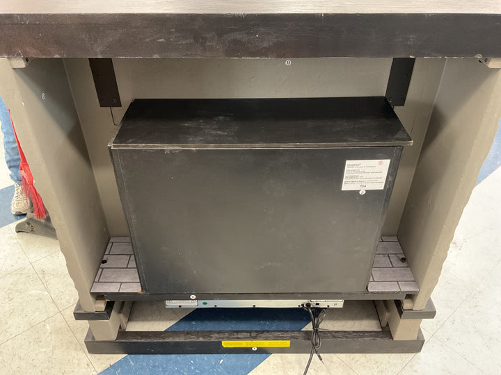 Allen +Roth Electric Fireplace - 43.5-in, Grey Stacked Faux Sandstone Retail $350.00