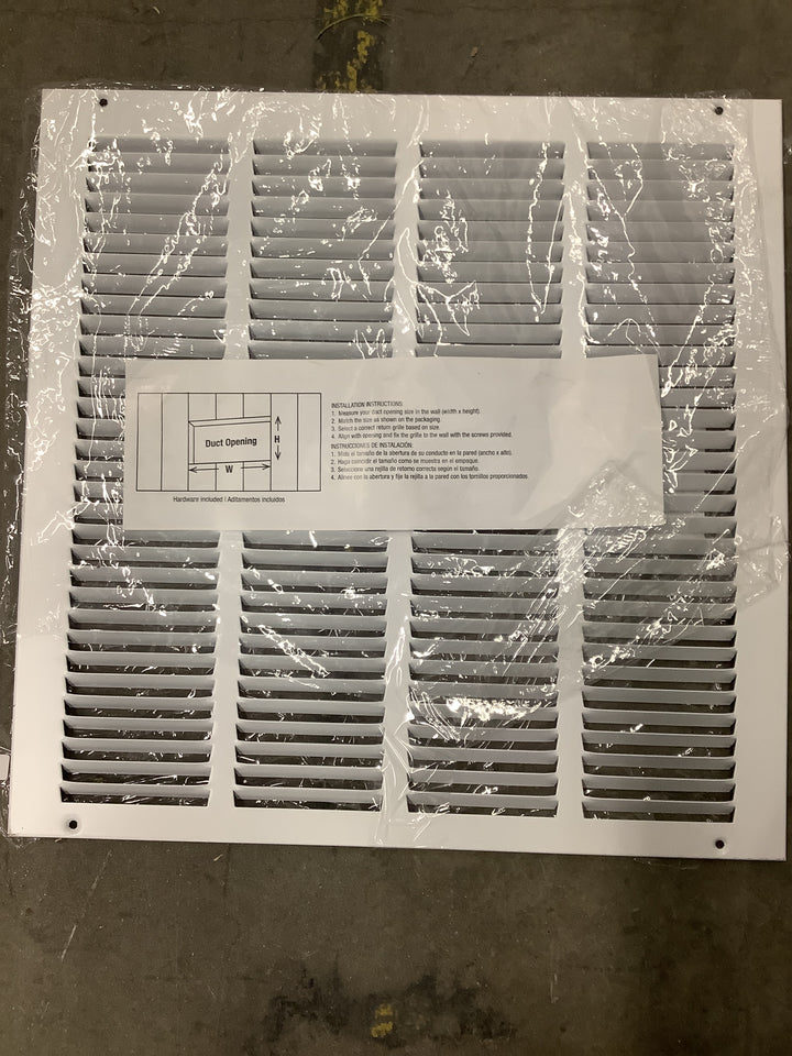 16-16 WHITE RETURN GRILLE