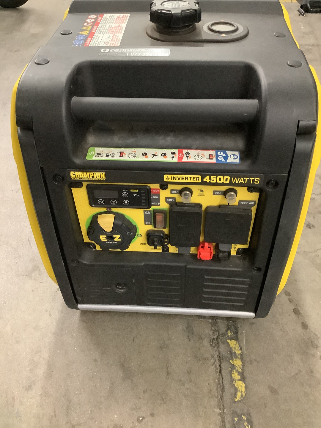 Champion Power Equipment 4500-Watt Wireless Remote Start RV Ready Portable Inverter Generator with Quiet Technology and CO Shield Retail $1,049.00