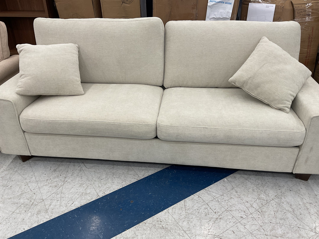 Aspire Furniture-Cannon Sofa, Mako Light Stone Fabric, Retail $199